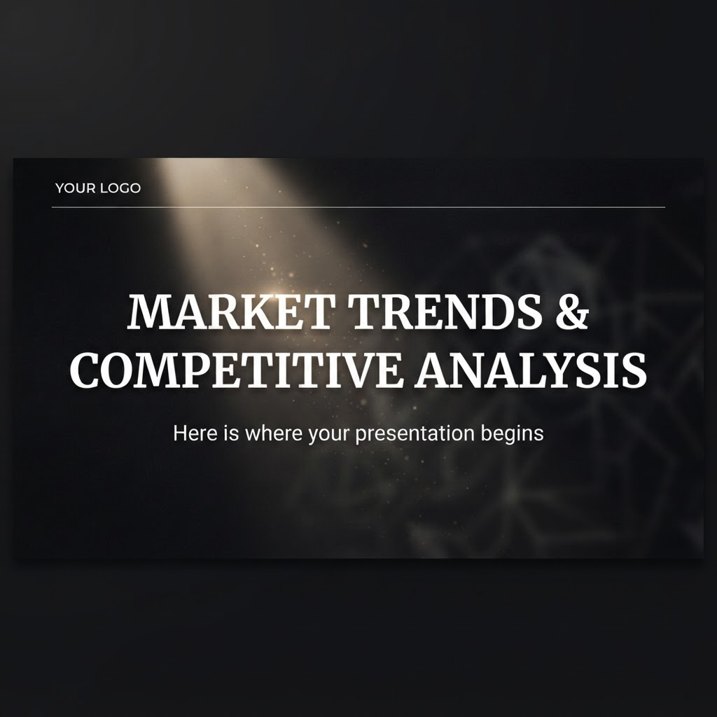 Market Trends & Competitive Analysis presentation template